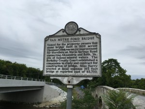 Several miles downstream  of the Hiett holdings.